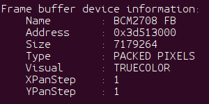 Framebuffer and BCM Host